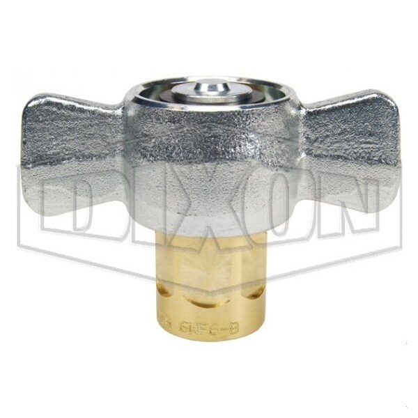 DQC W Wingstyle Interchange Female Coupler, 1-11 Nominal, Female BSPP, Brass